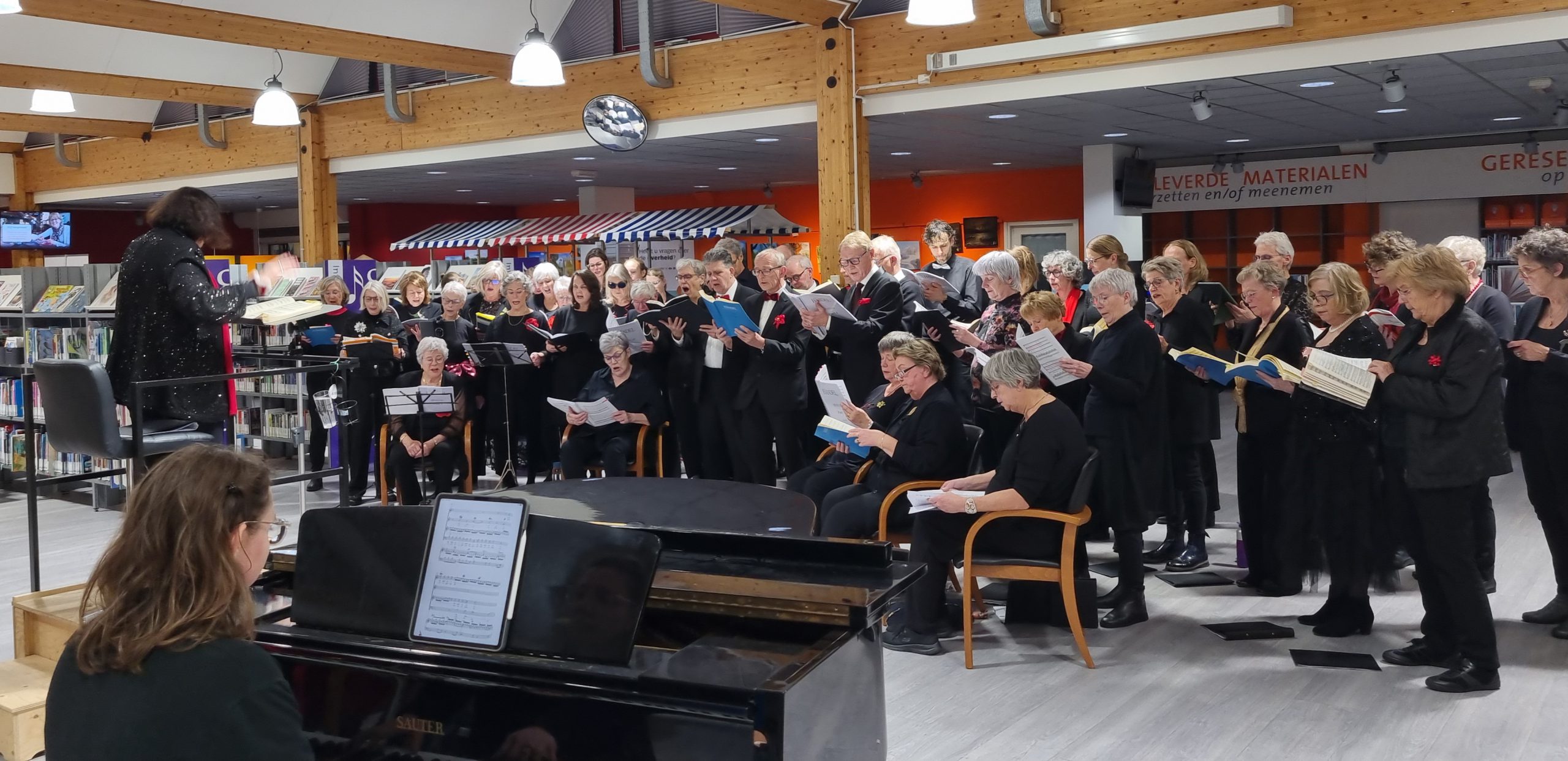 Kerstconcert in de bieb